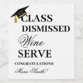 Gute Zusammenarbeit mit dem Geschlossen Abschluss Weinetikett (Einzelnes Label)