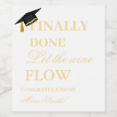 Gute Zusammenarbeit mit dem Geschlossen Abschluss Weinetikett (Einzelnes Label)