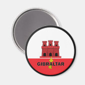 Güteflagge Gibraltar Roundel Magnet (Vorderseite/Rückseite)