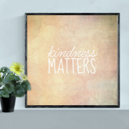 Gütefragen Zitat Vintages Aussehen Aquarell Poster