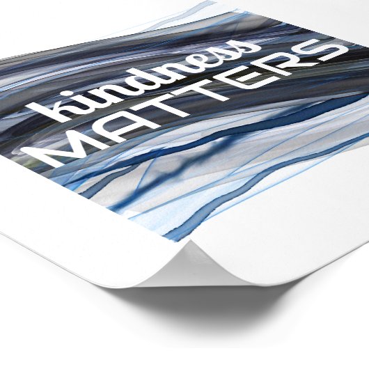 Gütefragen zitieren minimalistische Aquarellfarben Poster (Ecke)