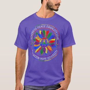 Gütegleichheit Liebe LGBT Sonnenblumen-Regenbogenf T-Shirt