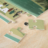 GUTEMALA LAGO PETEN Retro poster Puzzle (Seite)