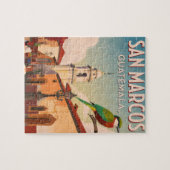 GUTEMALA SAN MARCOS Retro poster Puzzle (Horizontal)
