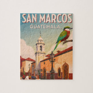 GUTEMALA SAN MARCOS Retro poster Puzzle