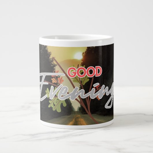 Guten Abend Jumbo-Tasse (Vorderseite)