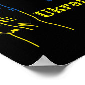 Guten Abend, wir sind aus der Ukraine ukrainische Poster (Ecke)
