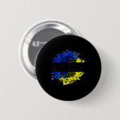 Guten Abend Wir sind aus der Ukraine ukrainischer Button (Vorne & Hinten)
