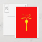 Guten Appetit, Amelie Postkarte (Vorne/Hinten)