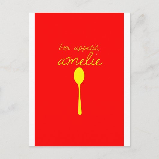 Guten Appetit, Amelie Postkarte (Vorderseite)