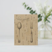 Guten Appetit Postkarte (Stehend Vorderseite)