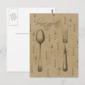 Guten Appetit Postkarte (Vorne/Hinten)