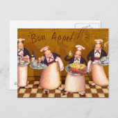 Guten Appetit Postkarte (Vorne/Hinten)