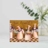 Guten Appetit Postkarte (Stehend Vorderseite)