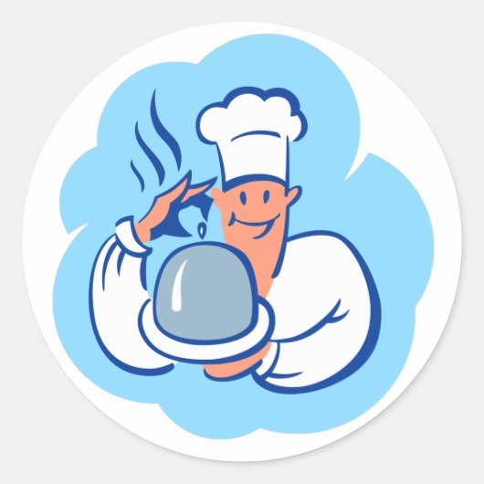 Guten Appetit! Runder Aufkleber (Vorderseite)