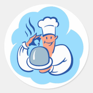 Guten Appetit! Runder Aufkleber