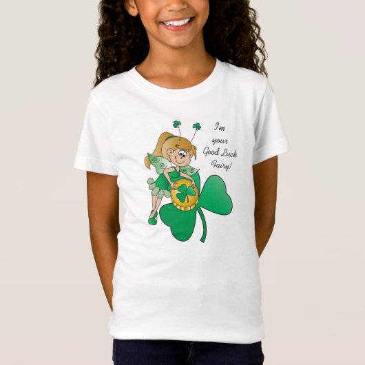 Guten 🍀 Glück St. Patrick's Day Irish Fairy T-Shirt (Vorderseite)