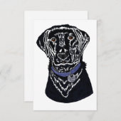 "Guten Hund" Flat Danke Karte (Vorne/Hinten)