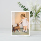 Guten Jungen! Border Collie Postcard Postkarte (Stehend Vorderseite)