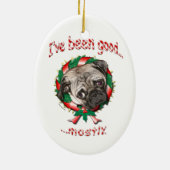 Guten Mops... Meistens! Weihnachtsschmuck (Hinten)