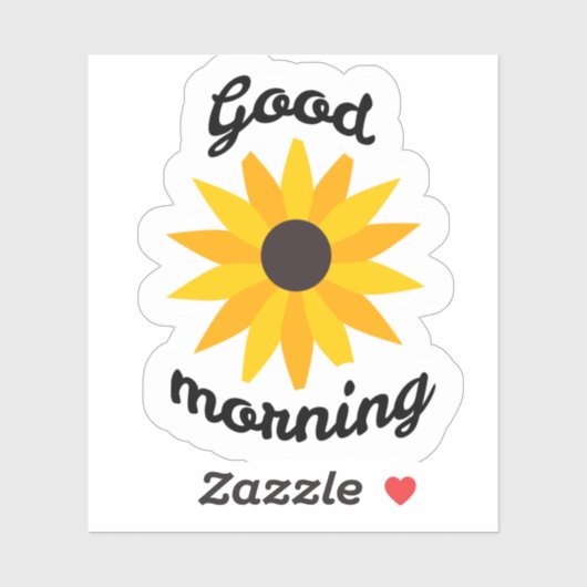Guten Morgen Aufkleber (Blatt)