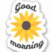 Guten Morgen Aufkleber (Vorderseite)