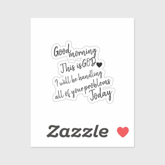 Guten Morgen Aufkleber (Blatt)