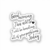 Guten Morgen Aufkleber (Vorderseite)