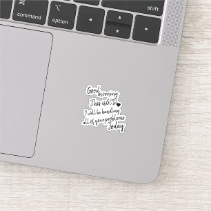 Guten Morgen Aufkleber