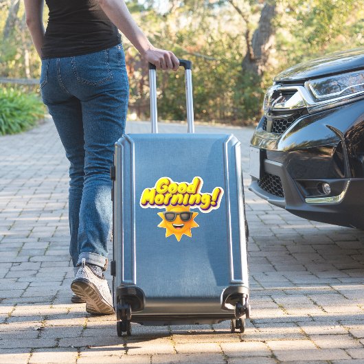 Guten Morgen! Aufkleber (Koffer Insitu)