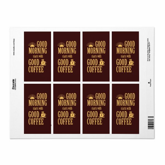 Guten Morgen beginnt mit gutem Kaffee (Vorne)