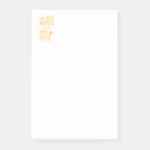 Guten Morgen beginnt mit gutem Kaffee Post-it Klebezettel (Vorderseite)