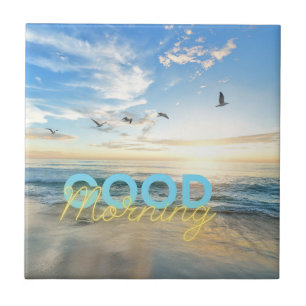 Guten Morgen blauer Himmel Fliese