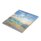 Guten Morgen blauer Himmel Fliese (Seite)