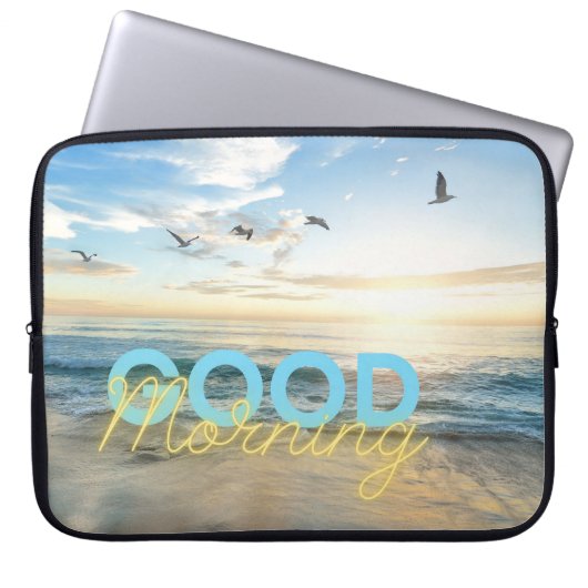 Guten Morgen Blauer Himmel Laptopschutzhülle (Vorderseite)