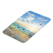 Guten Morgen blauer Himmel Magnet (Linke Seite)