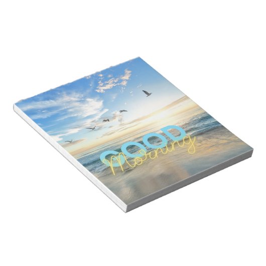 Guten Morgen blauer Himmel Notizblock (angewinkelt)