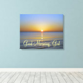 Guten Morgen, Christliches Zitat Leinwanddruck (Insitu (Holzboden))