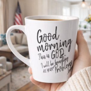 Guten Morgen, das ist Gott. Ich werde mich um alle Milchtasse