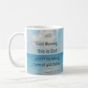 "Guten Morgen, das ist Gott!" Kaffeetasse