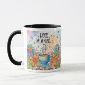 Guten Morgen Doodle-Kaffee Tasse (Links)