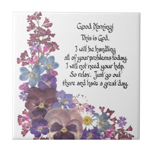 Guten Morgen! Fliese (Vorderseite)