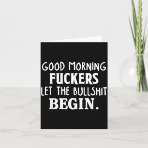 Guten Morgen Forers Lass Den Stier Beginnen Lustig Karte