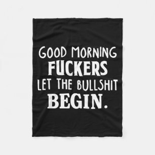 Guten Morgen Forers Lasst den Stier beginnen Lusti Fleecedecke