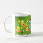 Guten Morgen, fröhlich und glücklich Kaffeetasse (Links)