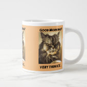 Guten Morgen? Ganz dünnes Eis! Kaffee Spruch Jumbo-Tasse (Rechts)