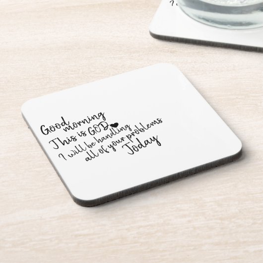 Guten Morgen Getränkeuntersetzer (Linke Seite)