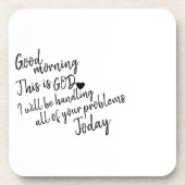 Guten Morgen Getränkeuntersetzer (Vorderseite)