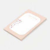 Guten Morgen Giraffe Post-it Klebezettel (angewinkelt)