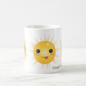 Guten Morgen glücklich lächelnde Sonne Kaffeetasse (Mittel)